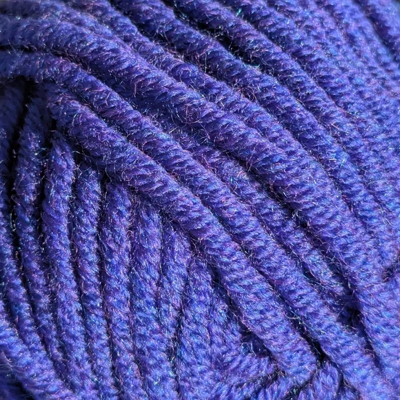 Lion Brand Woolspun Yarn in Orchid ,Purple Blue Blend, 4 New Vintage Skiens - Picture 10 of 10
